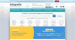 Desktop Screenshot of infogreffe.fr